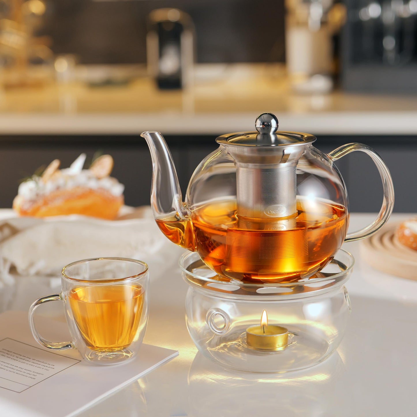 Glass Teapot with Removable Infuser